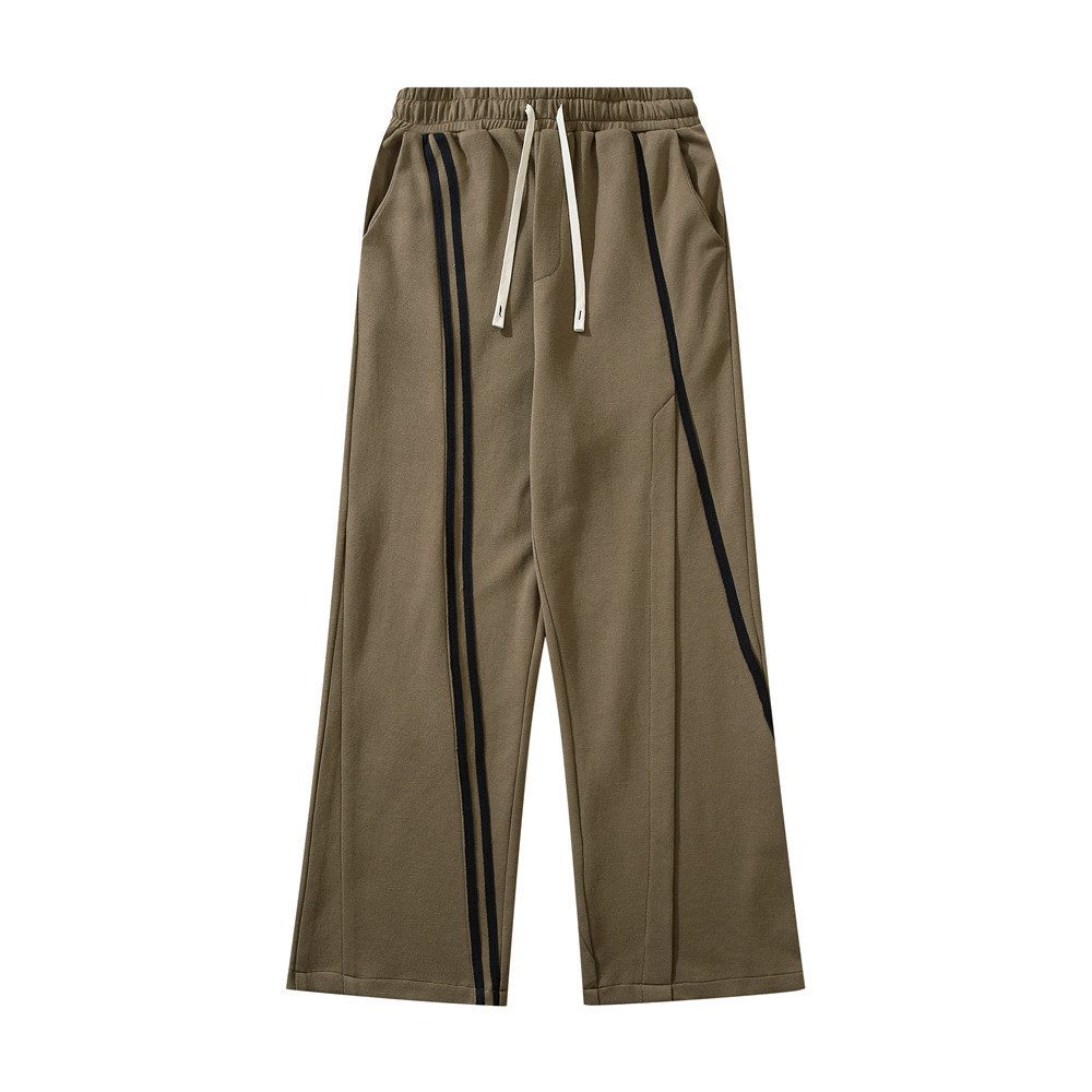High Street Webbing Line Casual Trousers