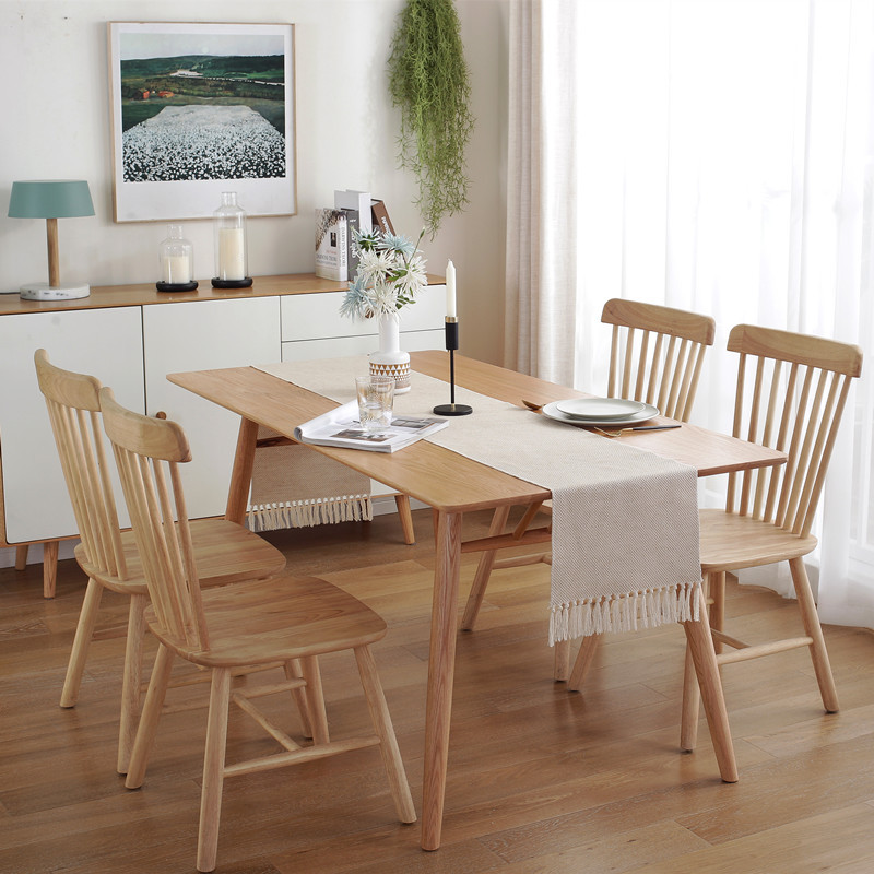 Home Decoration Simple Woven Cotton And Linen Table Runner