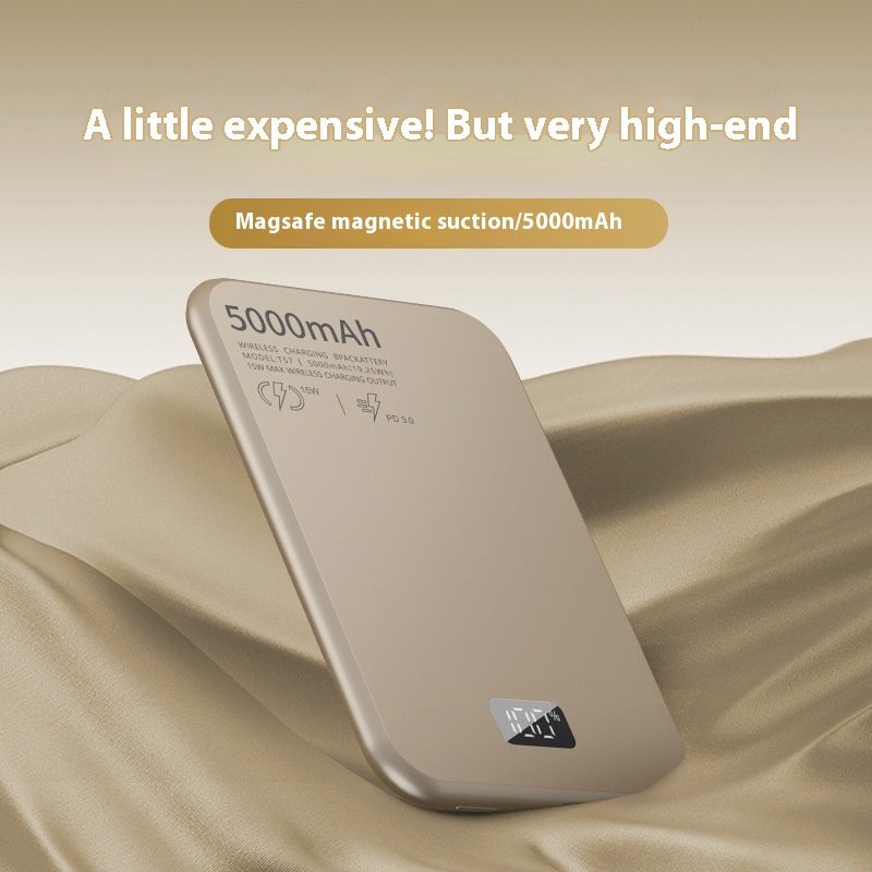 Magnetic Wireless Digital Display Aluminum Alloy Fast Charging Mobile
