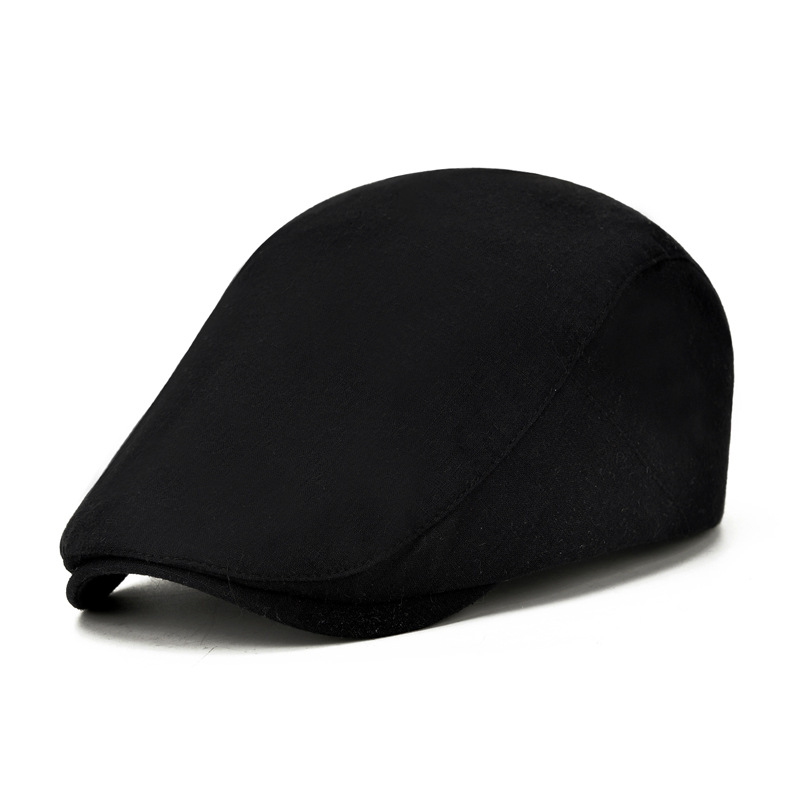 Cotton Solid Color Light Body Forward Cap Outdoor Sunshade Beret
