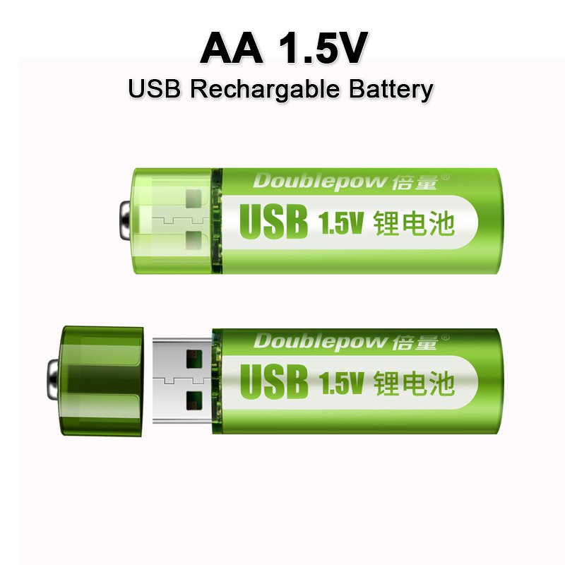 USB Rechargeable Battery No. 5 7 Lithium Large Capacity 1.5v Constant