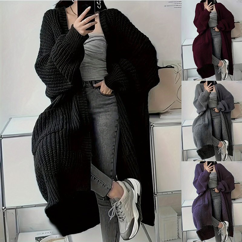 Casual Loose Texture Clear Long Coat