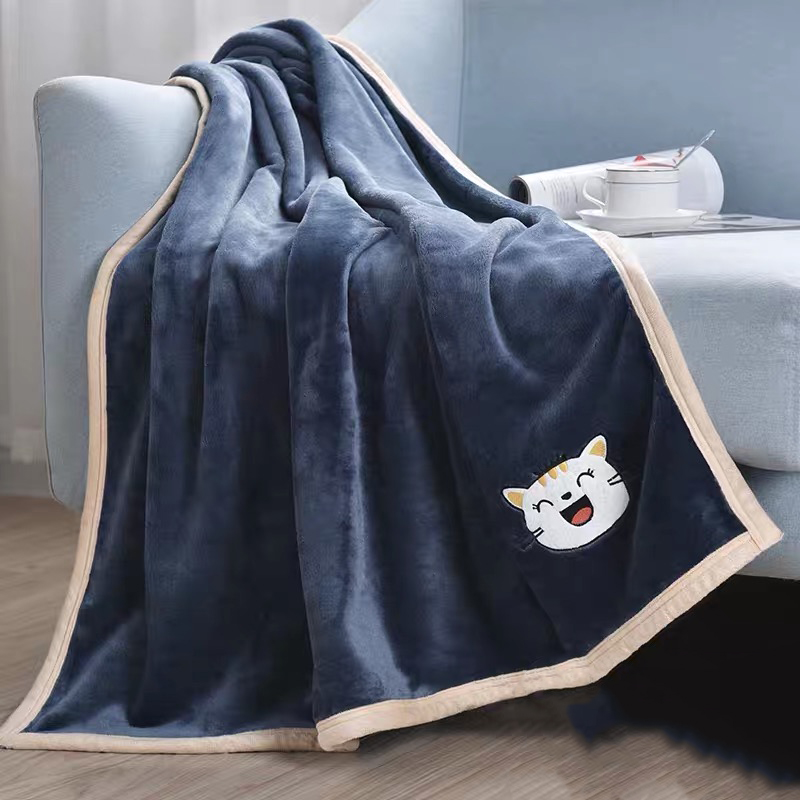 Blanket Pet Quilt Fall Winter Thicken Warm Flannel Sleeping
