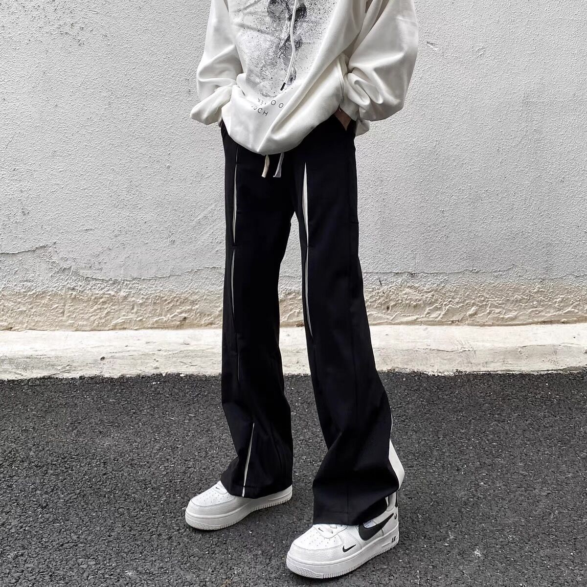 Slim Straight Loose Mop Casual Pants For Men