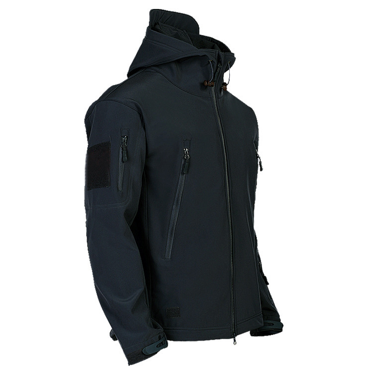 Men's Tactical Jacket Warm Collar Scratch Resistant Design Comfortable