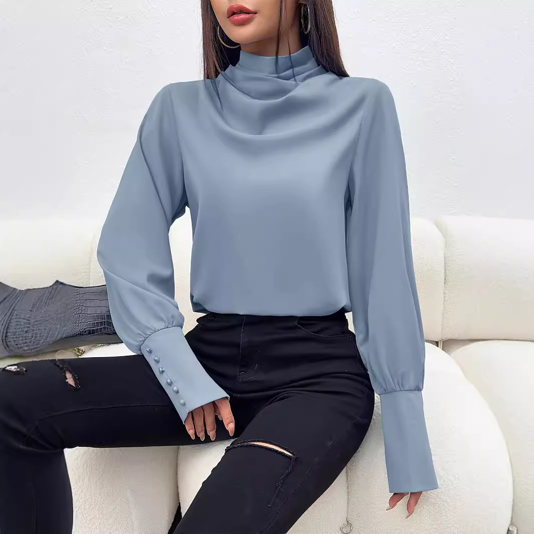 Women's Fashion Personality Shirt Turtleneck Top