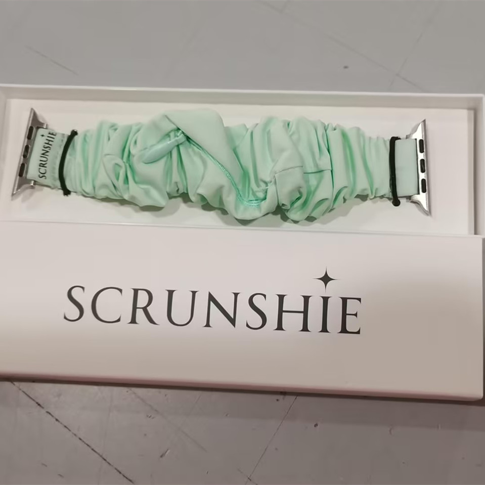 Scrunchie Watch With Pocket Hidden Zipper Pocker