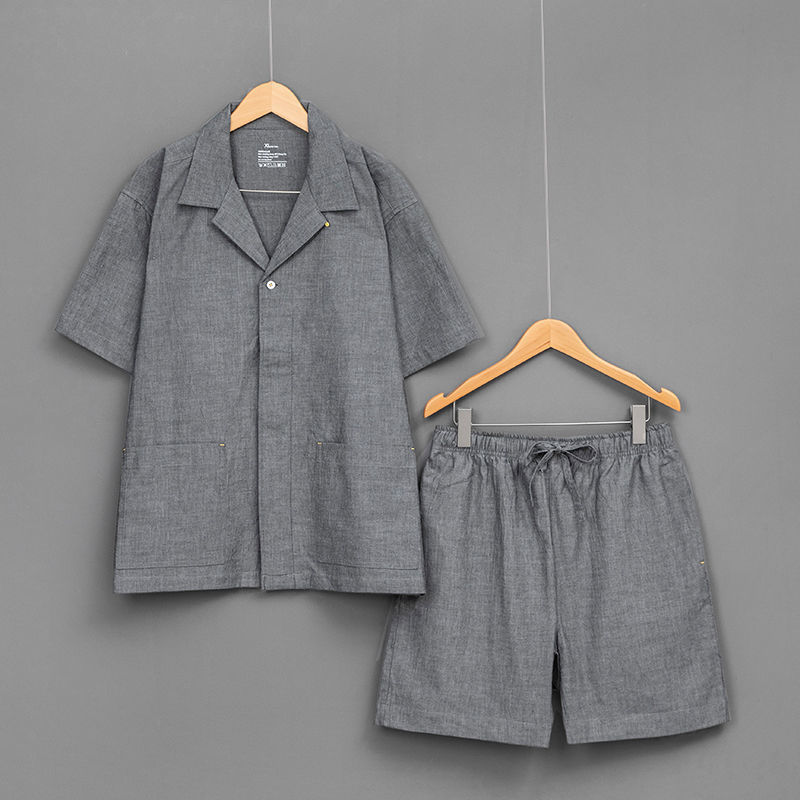 Pure Cotton Plaid Washed Without Side Seams Couples Home Service