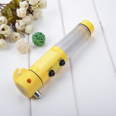 Car Auto LED Torch Flashlight Emergency Safety Hammer Belt Cutter Escape