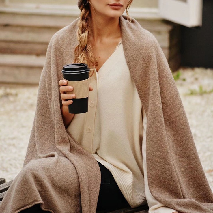 Cashmere Scarf Winter Warm All-matching Knitted Shawl