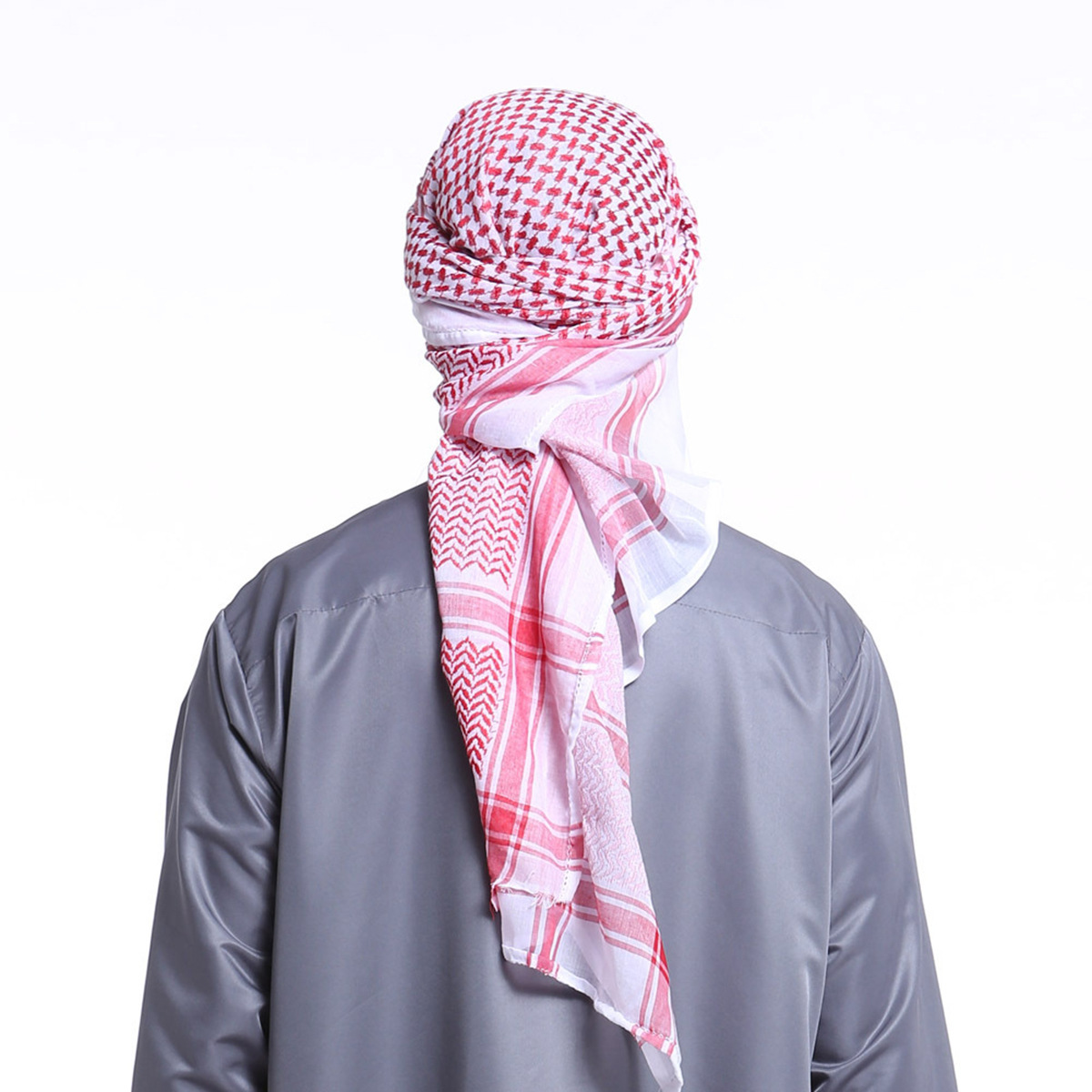 Men's Scarf Jacquard Wave Pattern Large Size Square