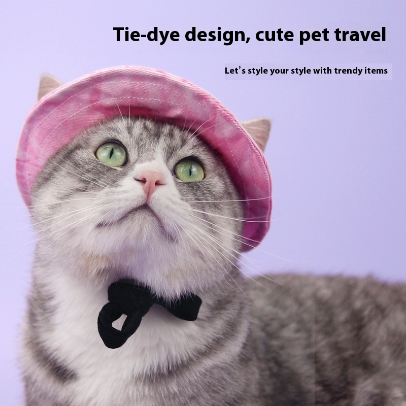 Cat Hat Summer Sun-shade Fisherman Adjustable Ear Leakage