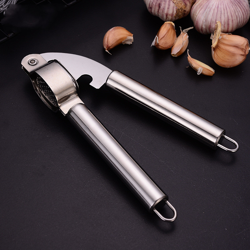 Stainless Steel Garlic Press Household Masher