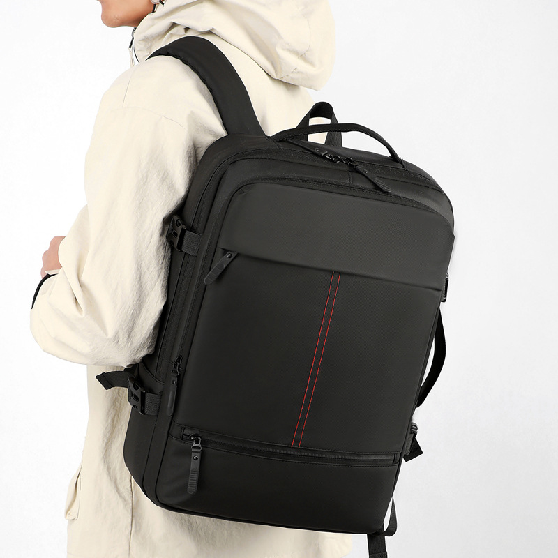 Multi-functional Boarding Solid Color Backpack Men's Waterproof Large