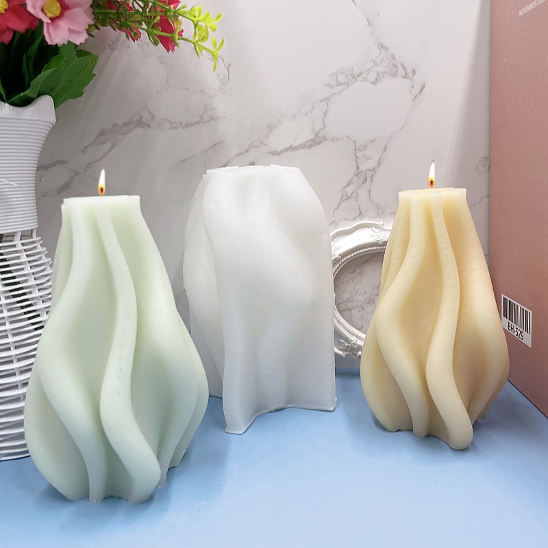 Irregular Shaped Column Silicone Mold Gypsum Creative Decoration
