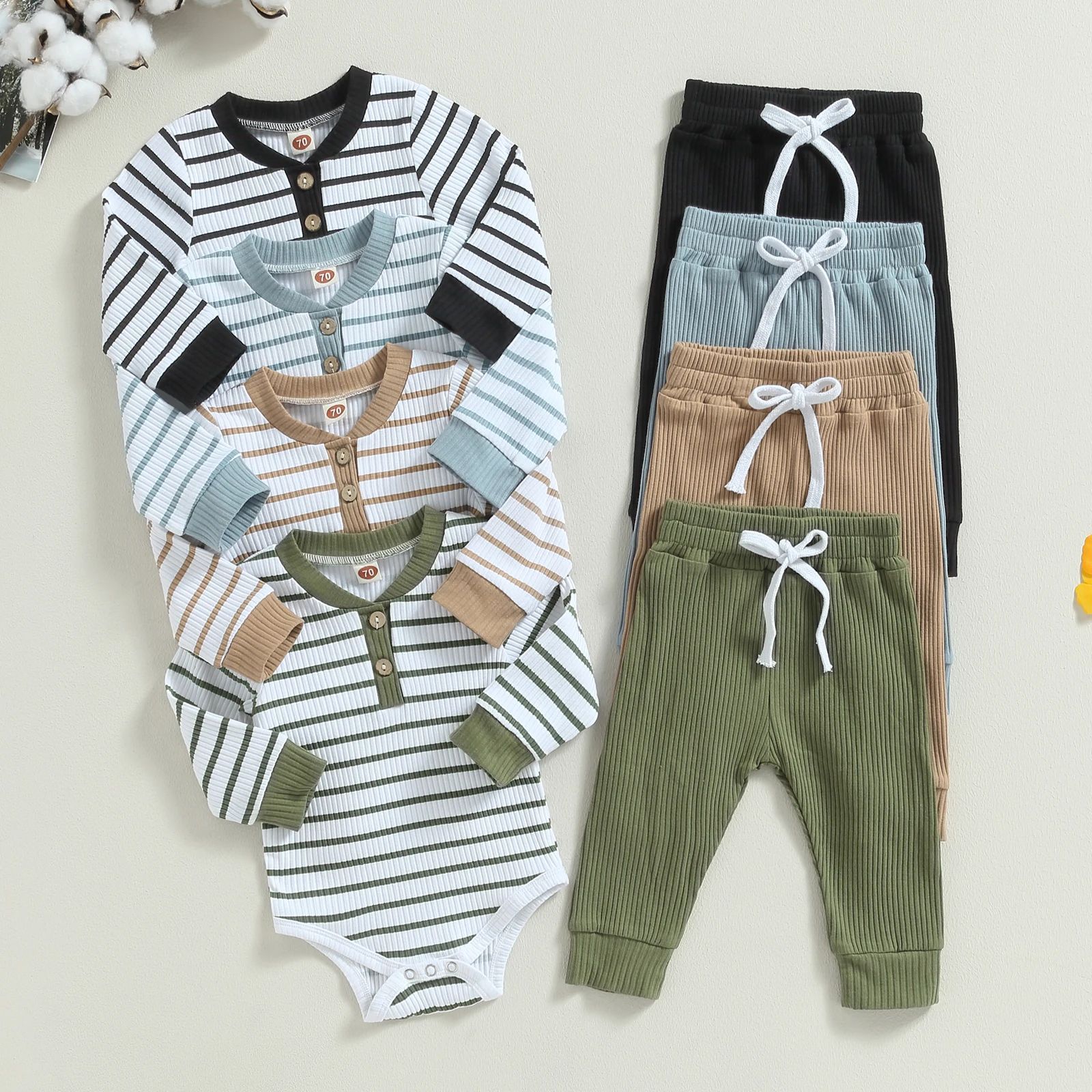 Hong Kong Style Spring And Summer Boy's Romper Baby Suit