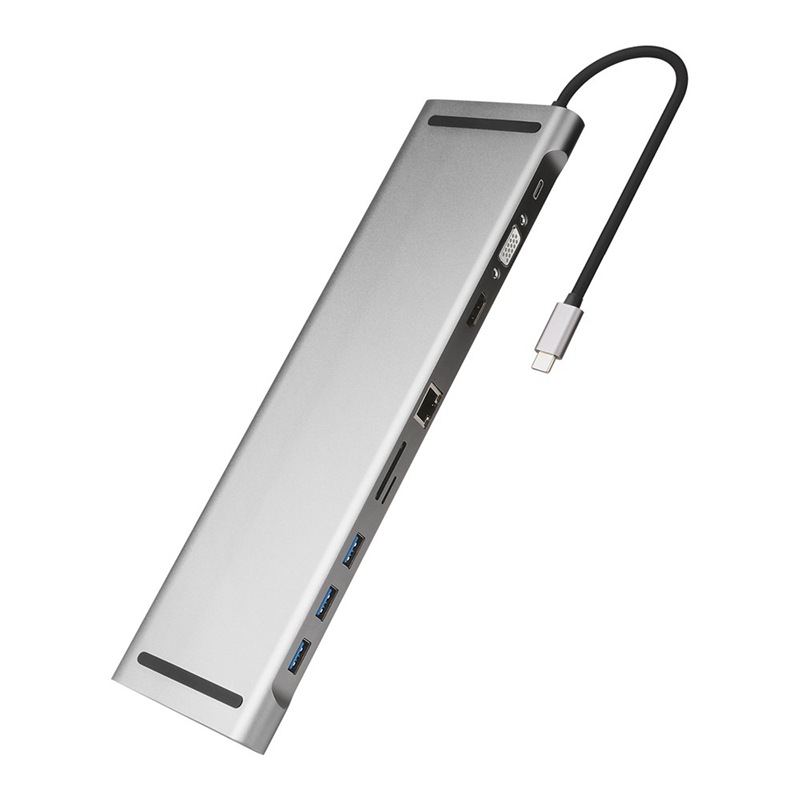 Hub Docking Station And Cooling Bracket To Ten-port HDMI VGA Network