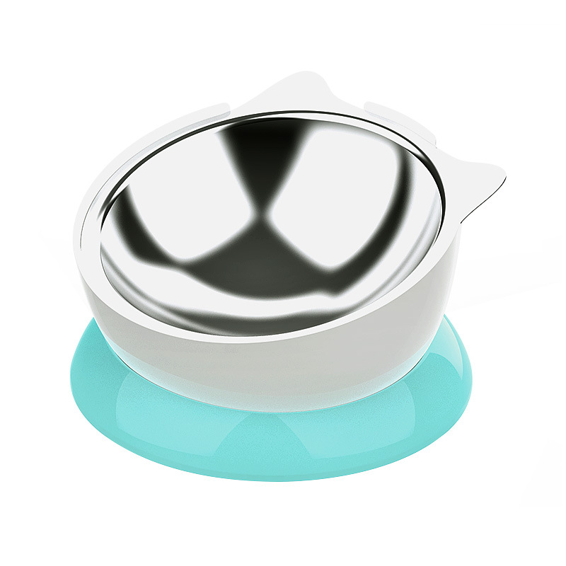 Soft And Cute Non-slip Stainless Steel Cat Bowl