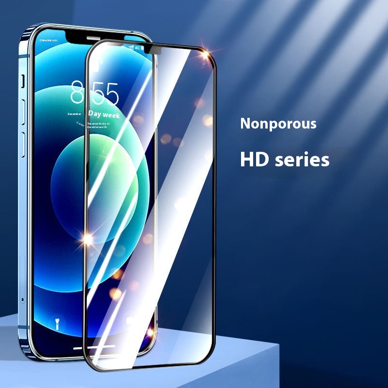 Suitable For 14 HD Tempered Film 15 Non-hole Dustproof Iphone12pro Full