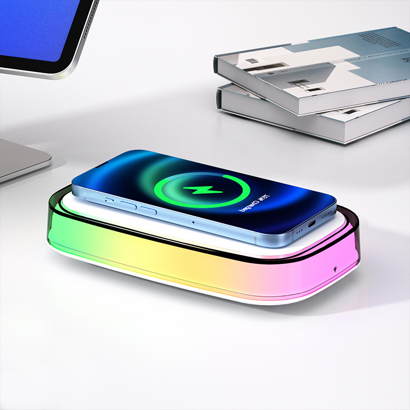 Desktop Wireless Charger Bedside Lamp LED Small Night