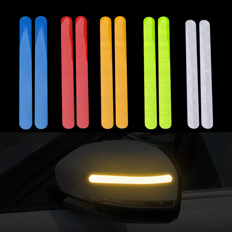 Car Reflective Rearview Mirror Warning Sticker Reversing Night Safety
