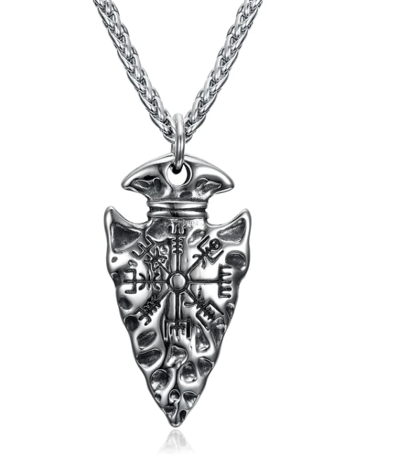 Asgard Crafted Handcrafted Stainless Steel Nordic Spear Head Pendant