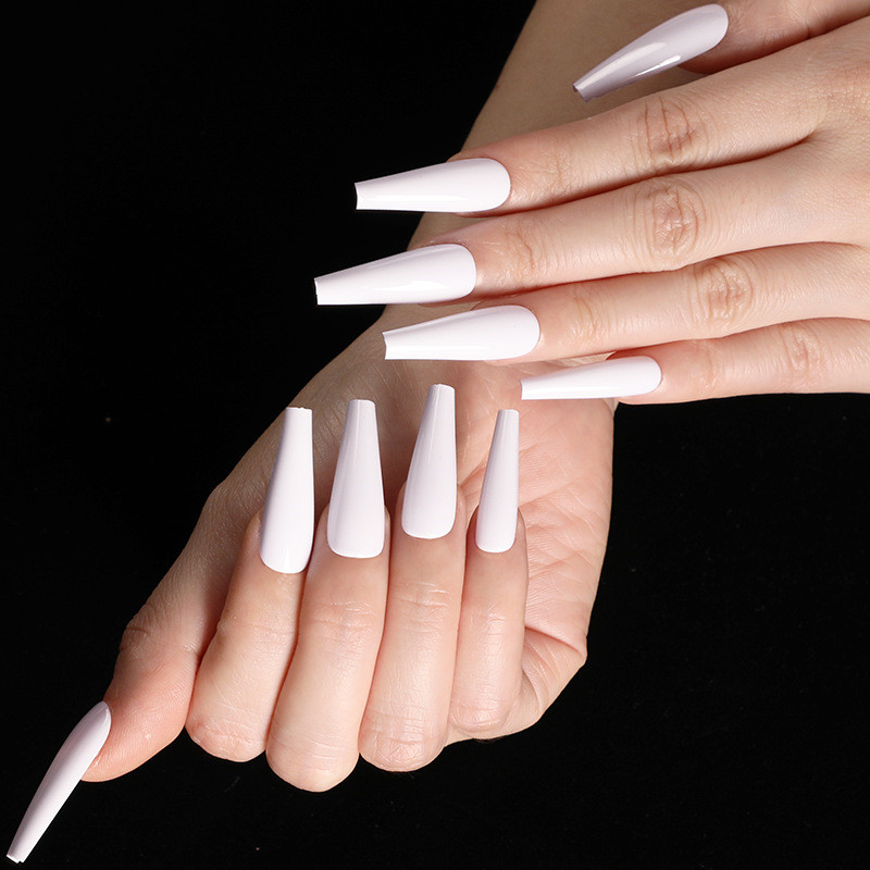 A Variety Of Colors To Choose From Nail Art Long Coffin Fake Nails