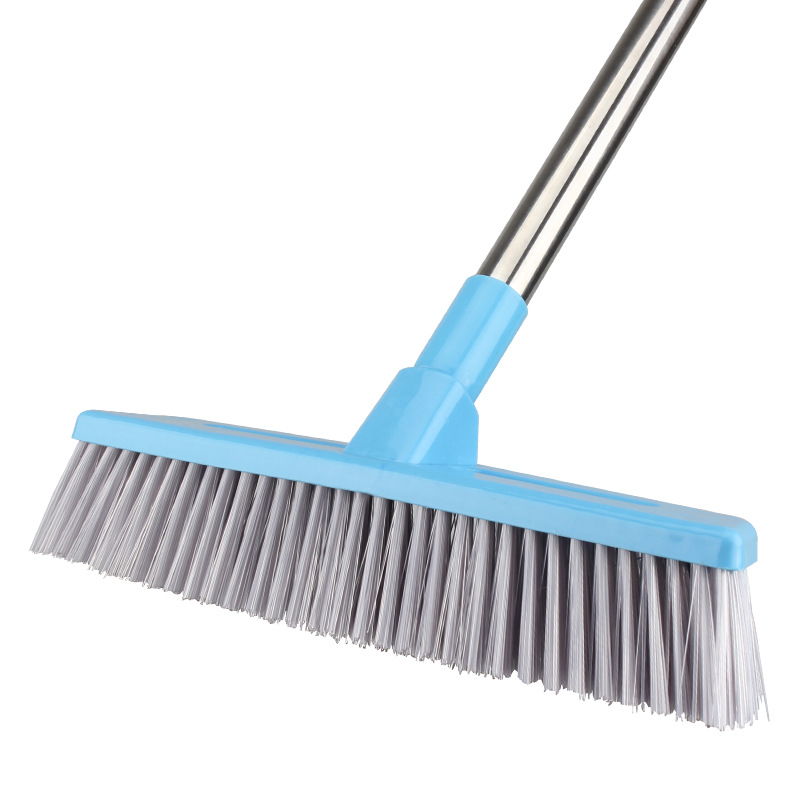 New Extra Long Handle Rubber Bristles Sweeper Squeegee For Pet Cat Dog