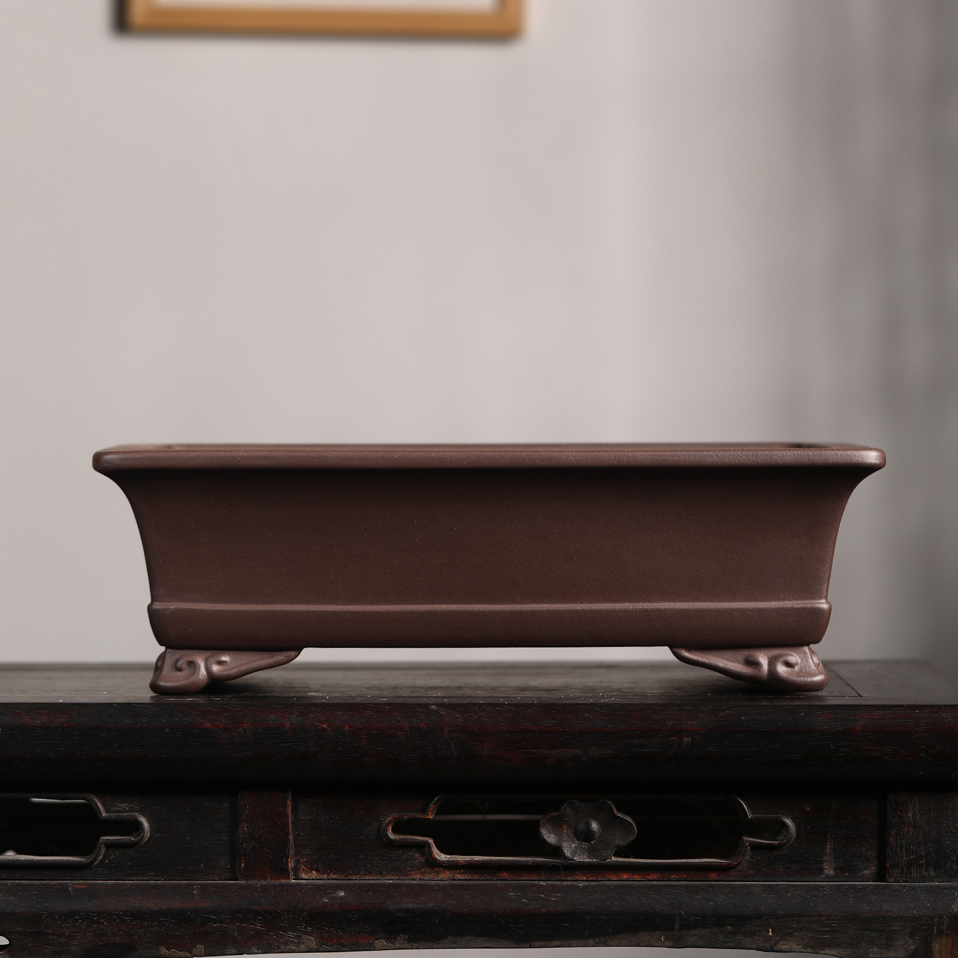 Purple Sand Flower Pot Rectangular