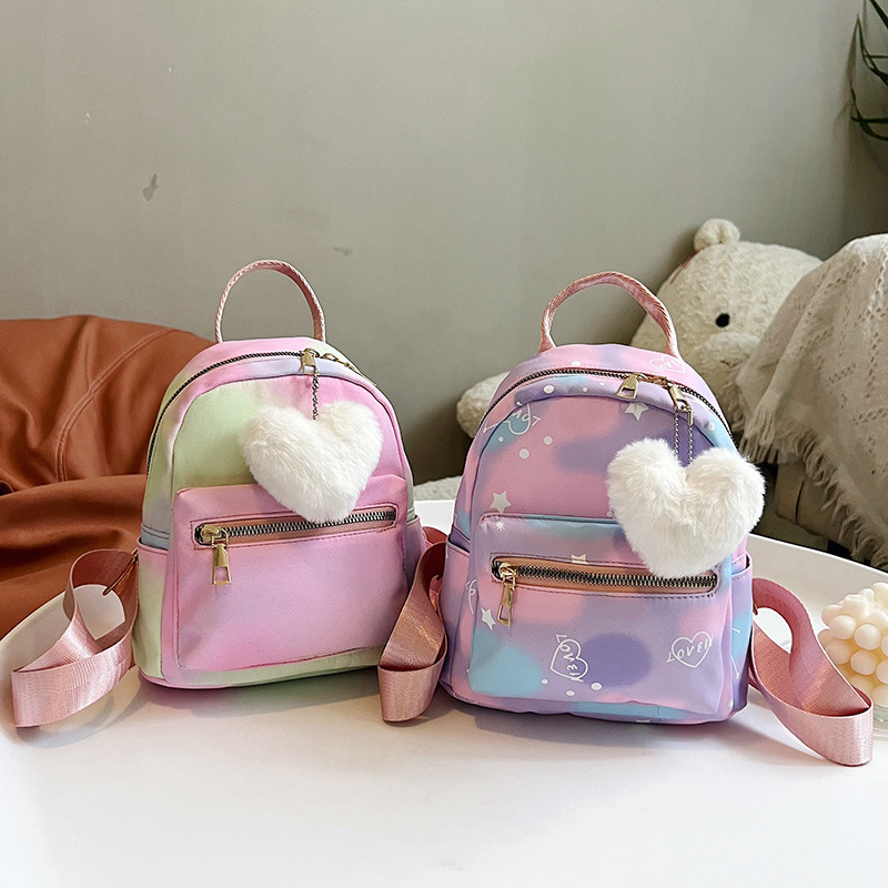 Nylon Cloth Large Capacity Simple Casual Candy Color Texture
