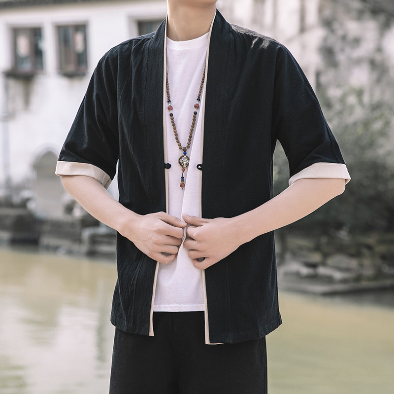 Buckle Cardigan Robe Kimono Loose