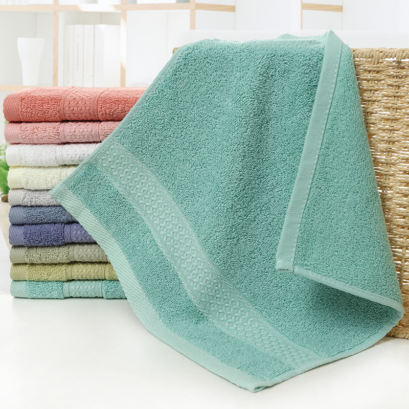 12-color Square Scarf Pure Cotton Plain Small Towel