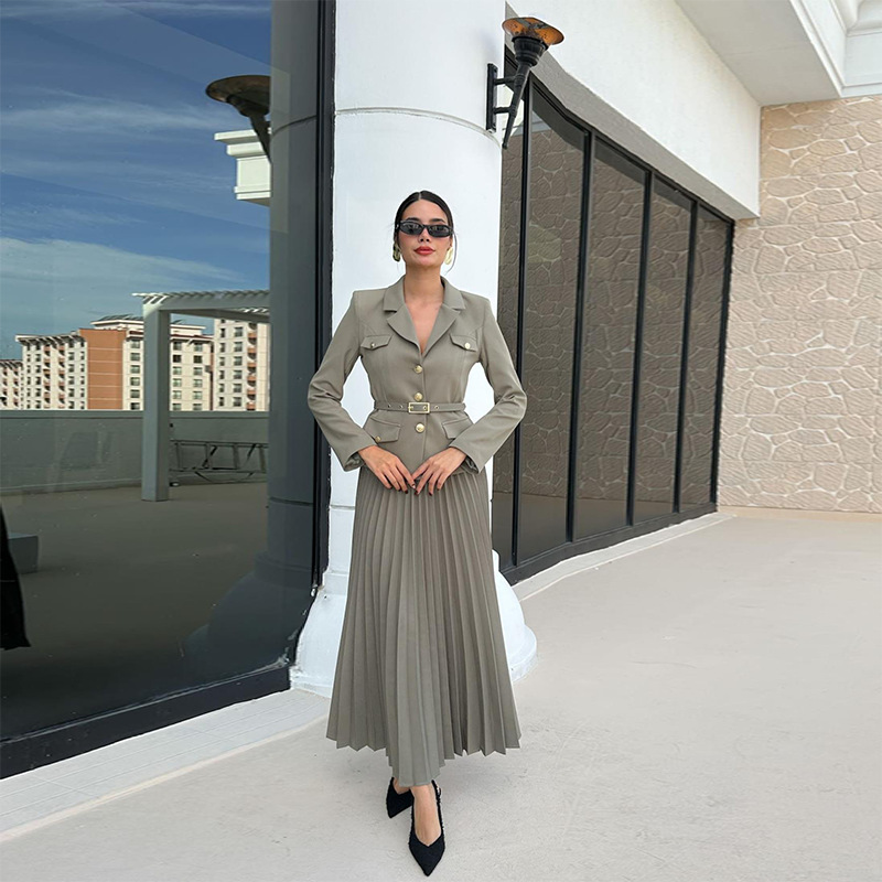 Women's Fashion V-neck Suit