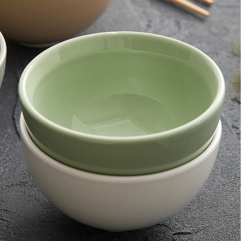 Simple Underglaze Solid Color Ceramic Tableware