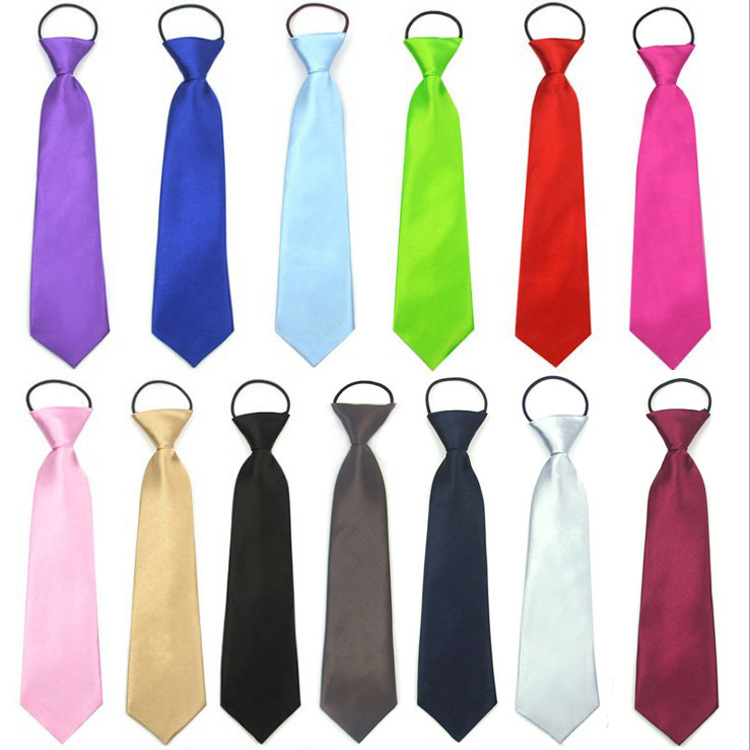 Children's Solid Color Tie Rubber Band Elastic Student Kindergarten