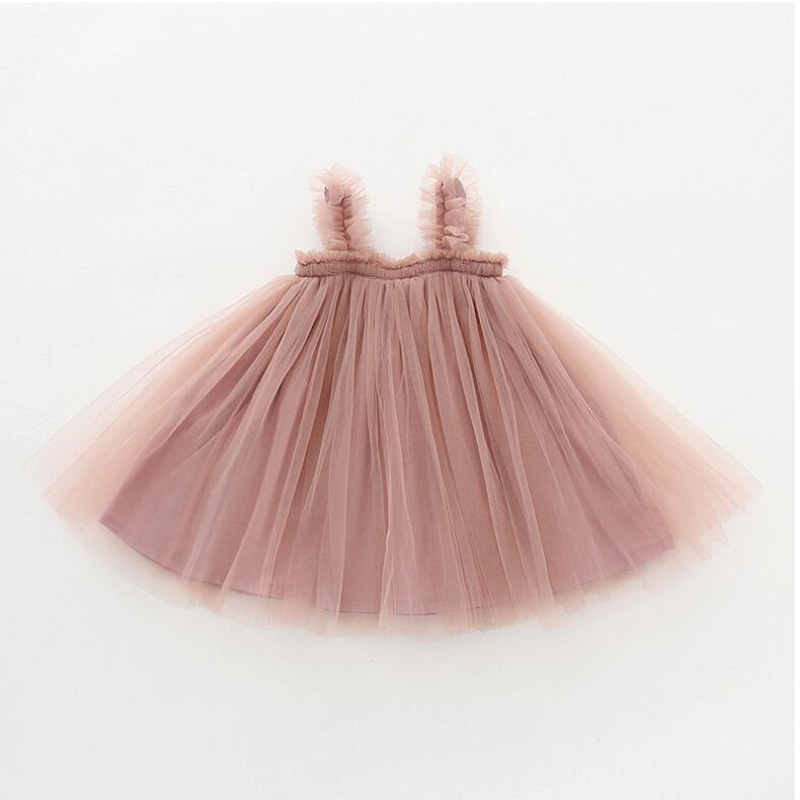 Children's Sling Dress Princess Tutu Skirt Mesh