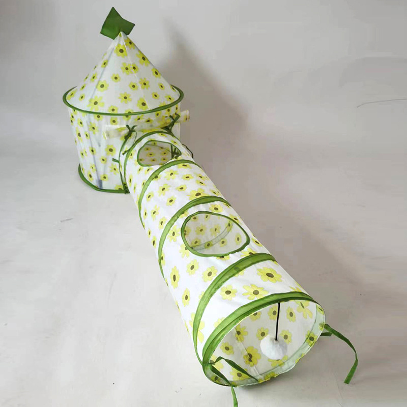 Foldable Self-hi Relieving Stuffy Pet Cat Toy