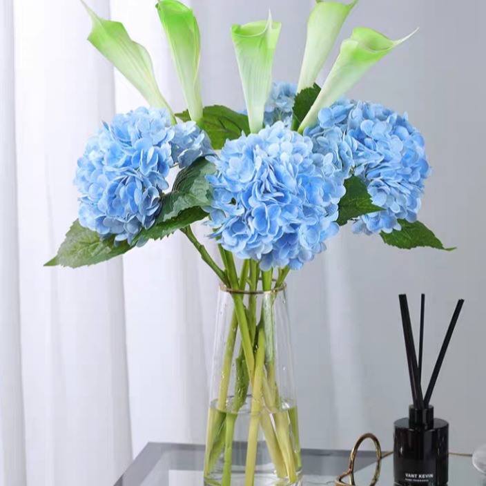 Moisturizing Hydrangea Artificial Flower Bouquet Living Room Decoration