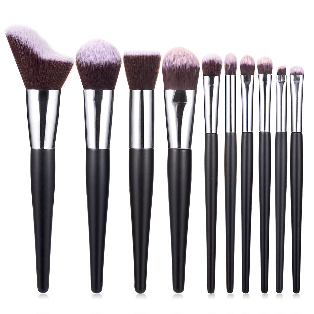 New 10 Wavy Makeup Brush Loose Powder Blush Eye Shadow