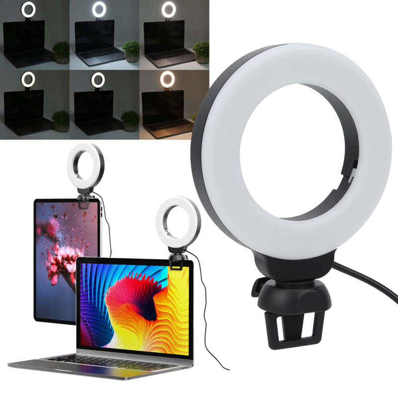 Video Conference 4 Inch Fill Light Computer Live Photography LED Selfie