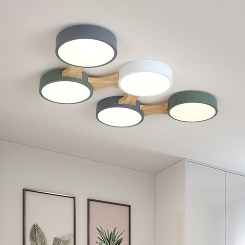Simple Living Room Bedroom Nordic LED Ceiling Lamp