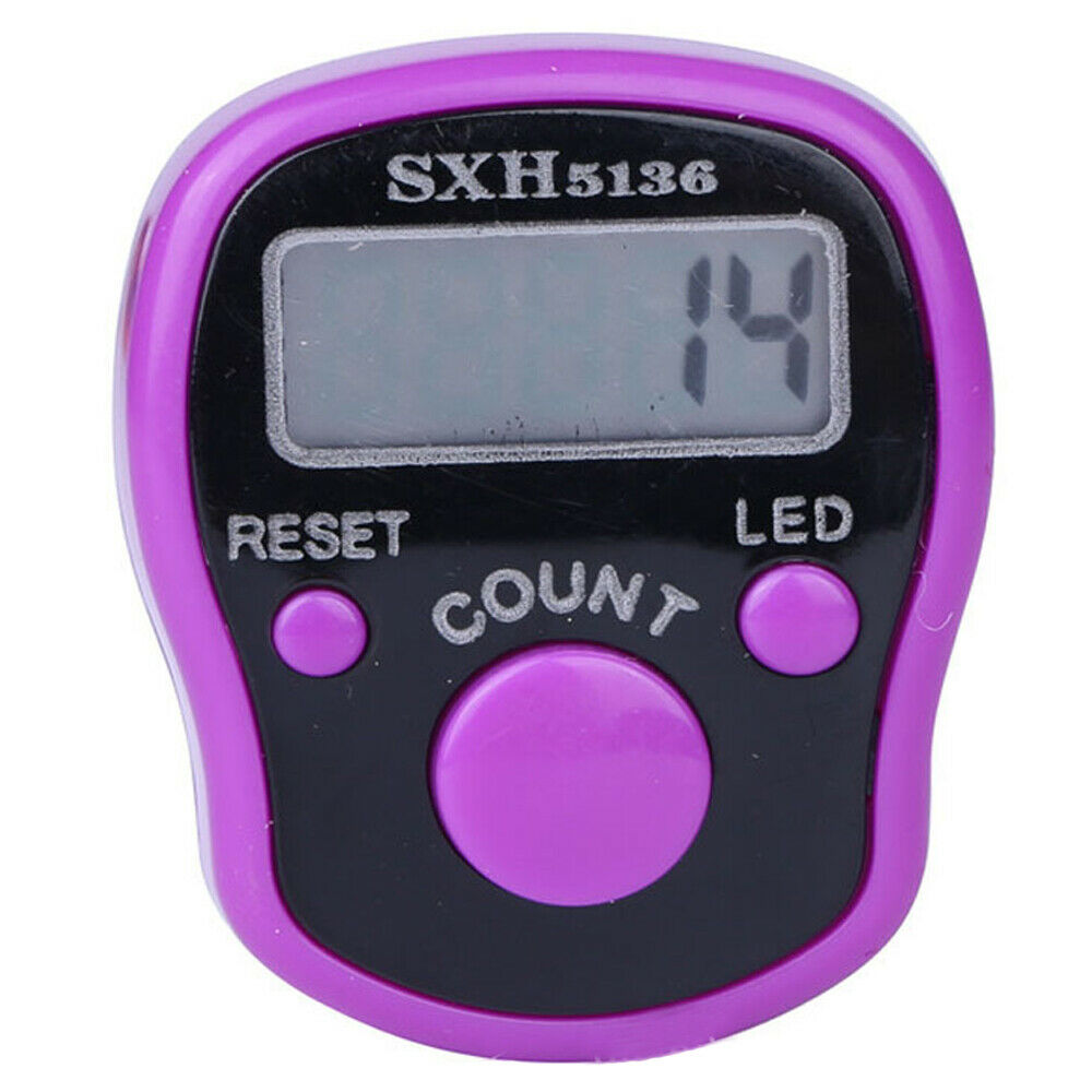 Direct Sales Buddha Finger Counter Ring Electronic LED Luminous