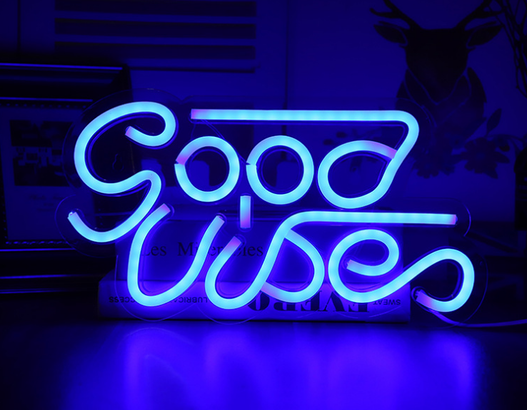LED Transparent Backboard Neon Light Special-shaped Wall Hanging