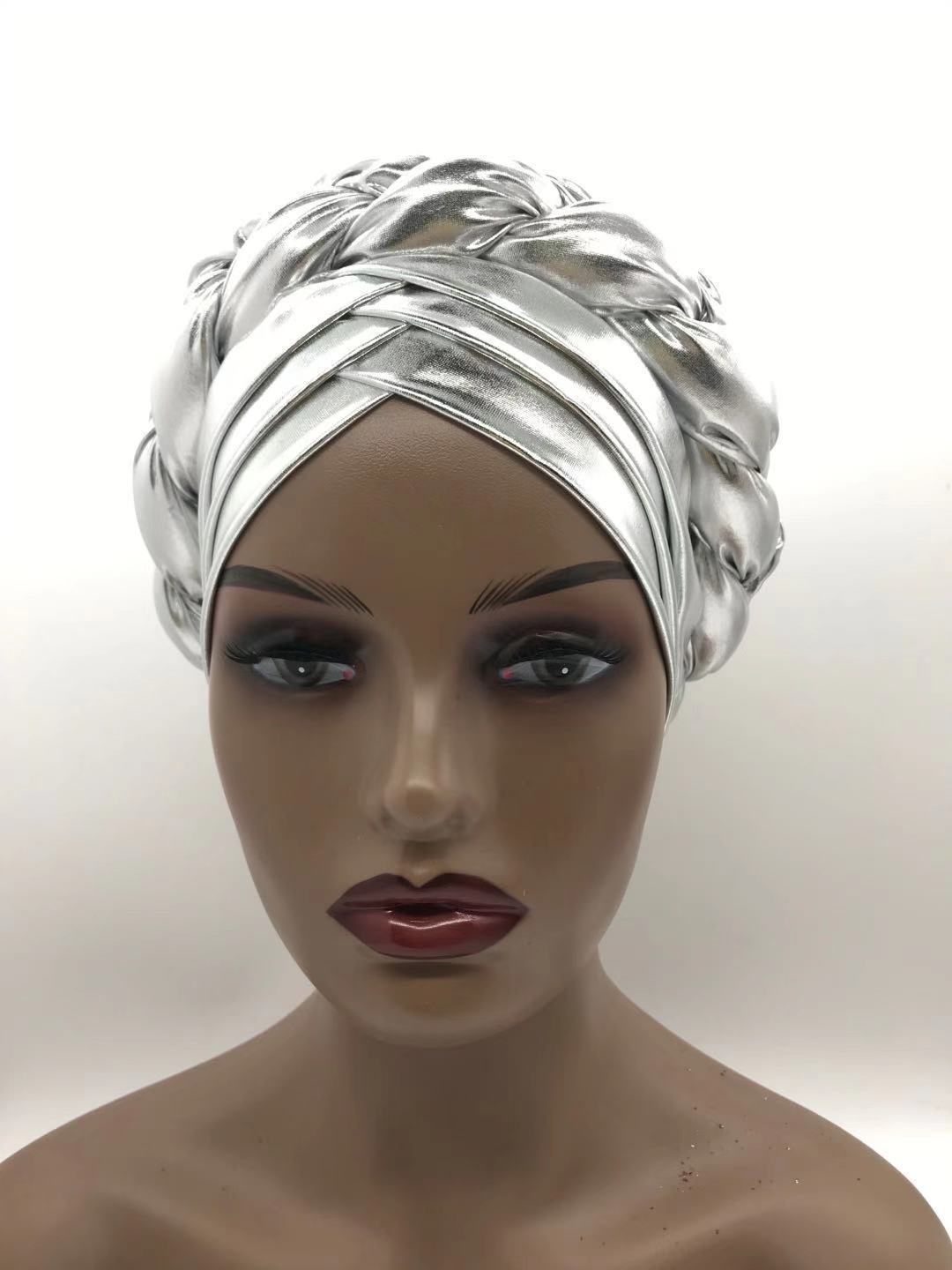 Three-layer Brim Milk Silk Bronzing Braid Head