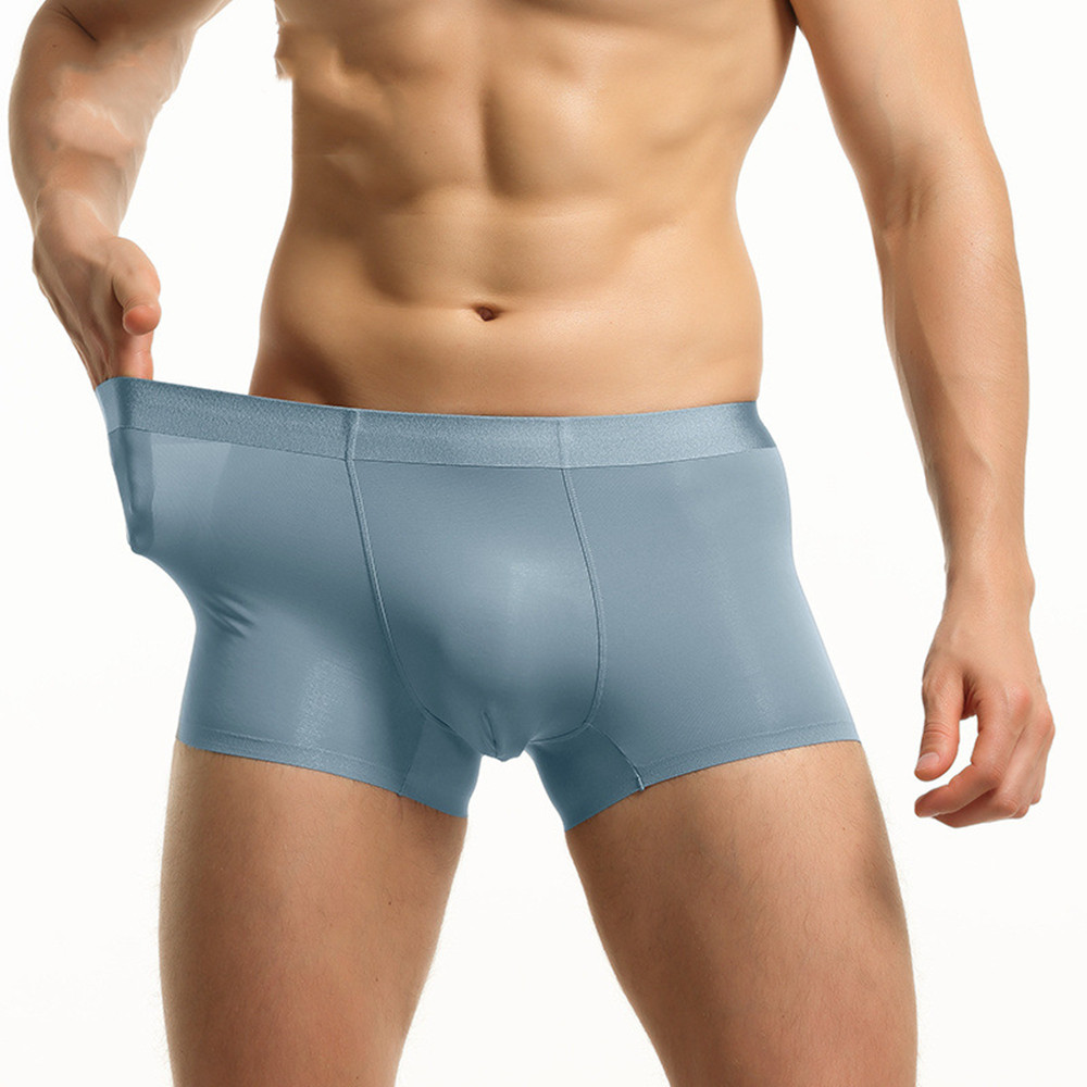 Men's Underwear Ice Silk Non-marking Flat Corner Comfortable And