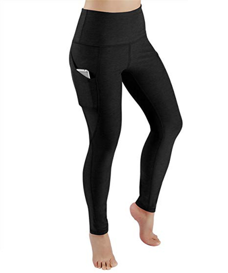 Spring New Women's High Waist Tight-fitting Side Pocket Yoga Sports