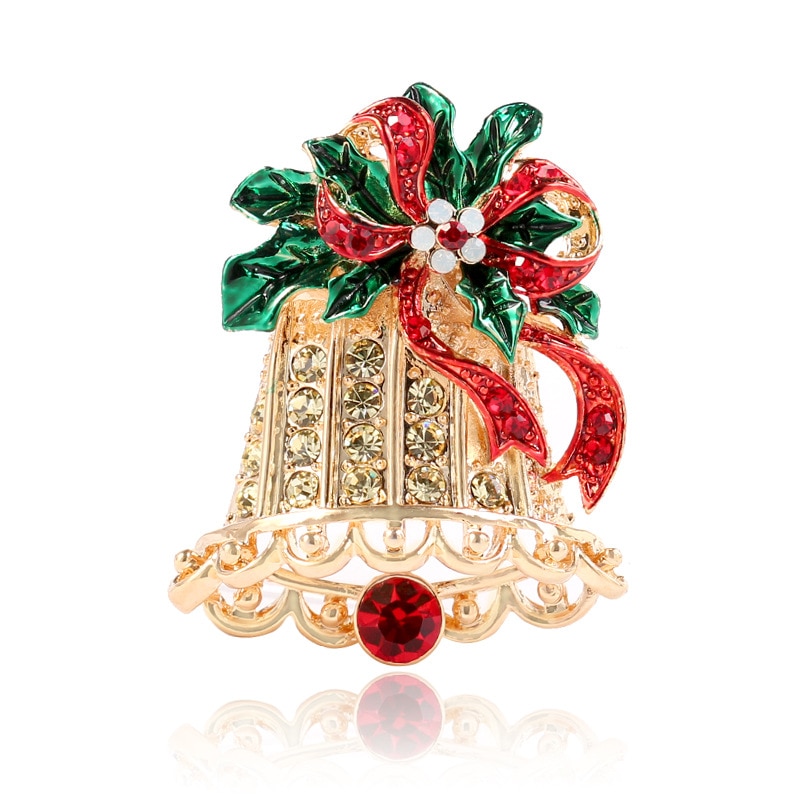 Creative Christmas Bell Brooch