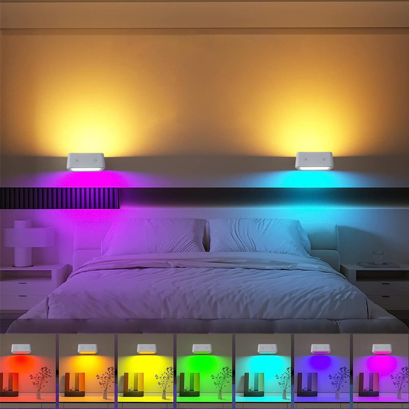 Double-sided Luminous USB Rechargeable Touch Adjustable Light Bedside