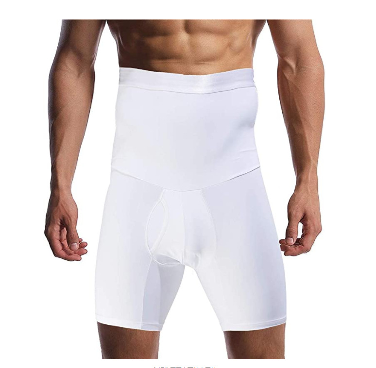 Spot Men's Silicone Anti Slip High Waist Slim Seamless Boxer Underpants