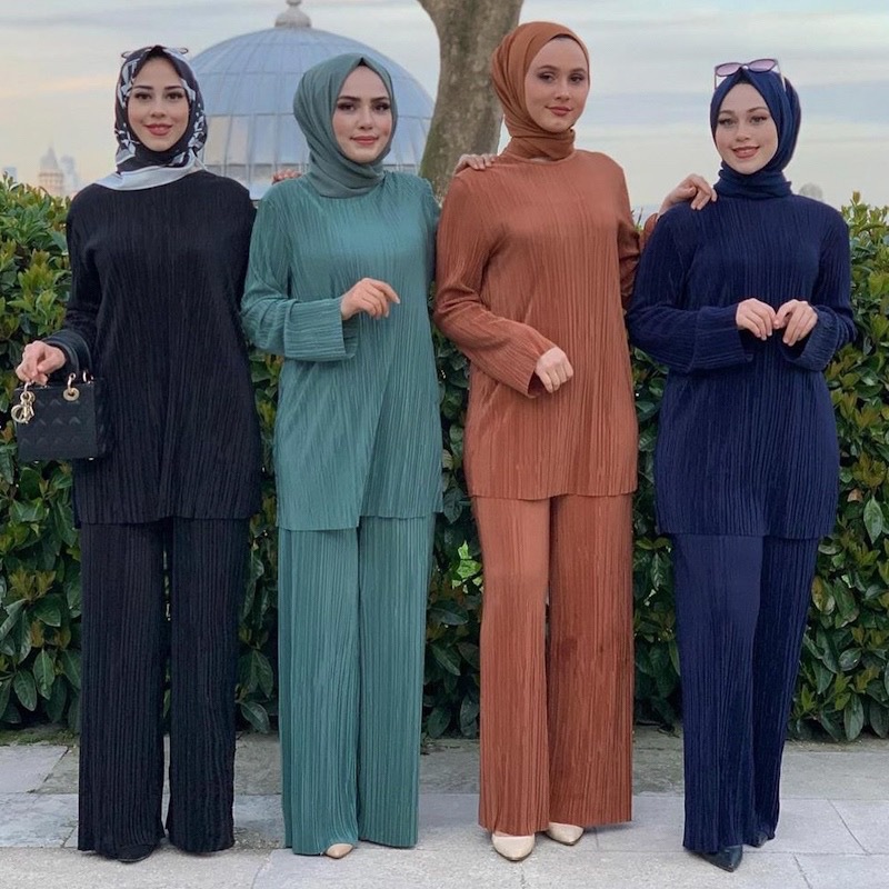 Ethnic Style Loose Casual Pleated Suit Southeast Asian Arab Women's